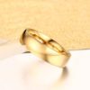 Unisex Wedding Gold-Plated Band Ring