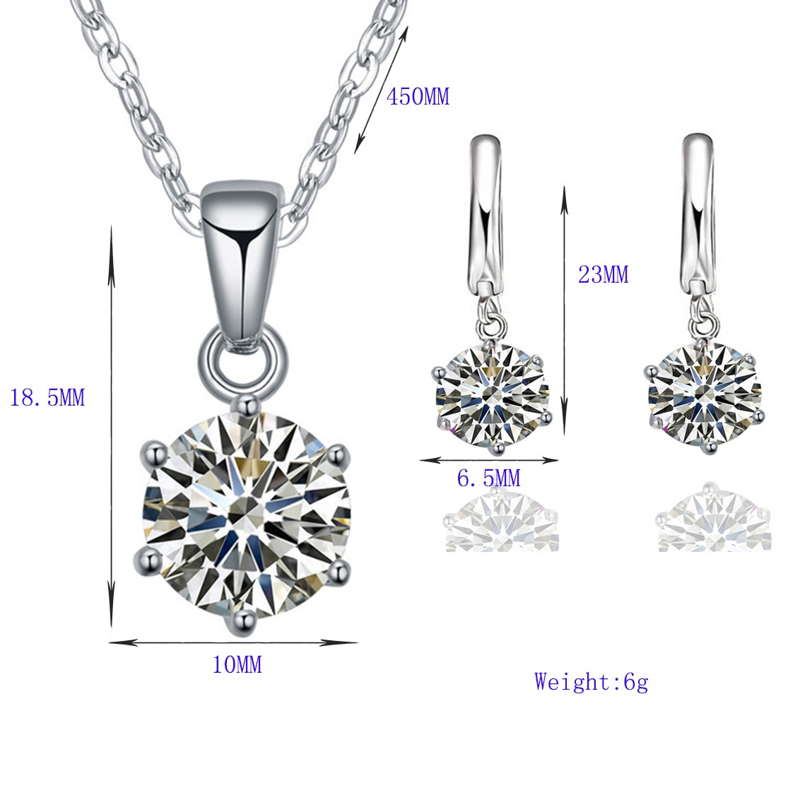 2 in 1 Necklace Earring Jewelry Gift Set 2 in 1 Necklace Earring Jewelry Gift Set