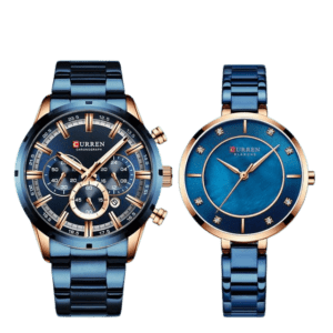 Curren Couple Wrist Watches Set