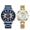 Matching Couple Curren Wrist Watches Gift Set