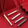 2 in 1 Vertical Bar Necklace Pendant