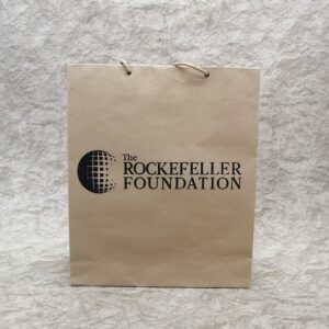 Branded Khaki Paper Corporate Gift Bag