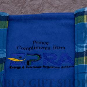 Light Fleece Blanket with a Corporate Logo