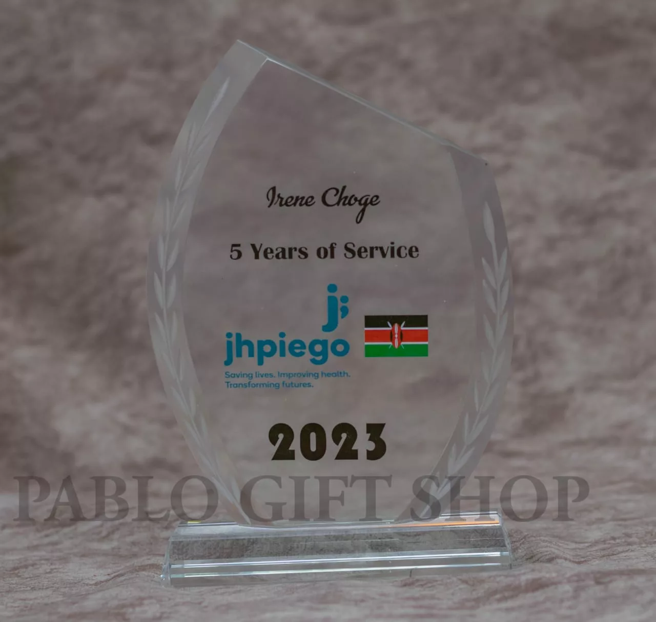 Branded Crystal Glass Award