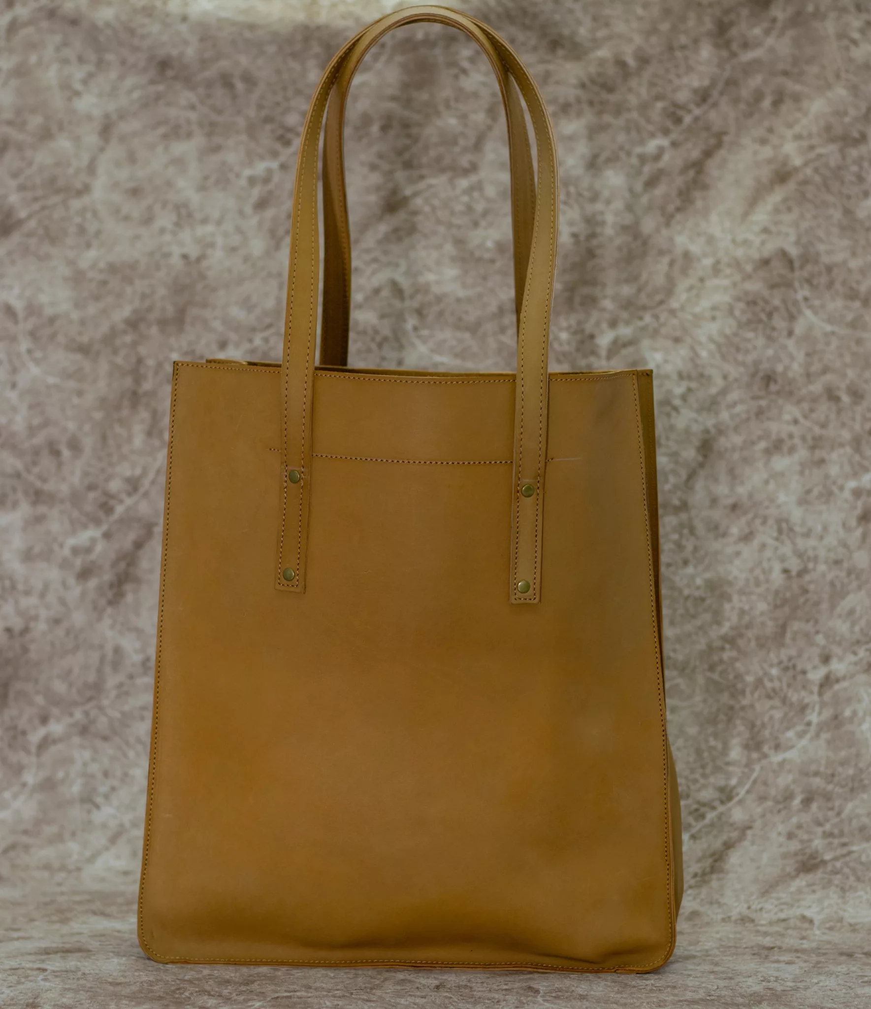 Classy Brown Leather Handbag