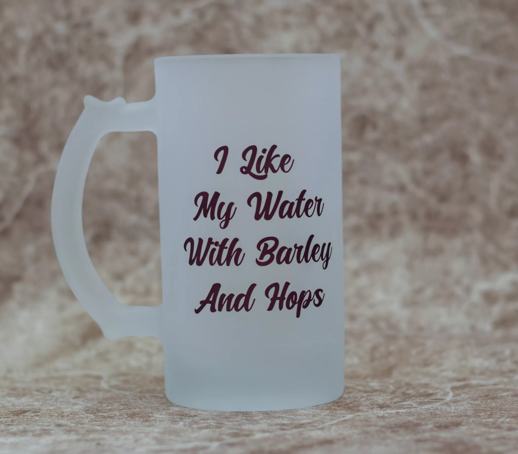 Clear Branded Frost Mug