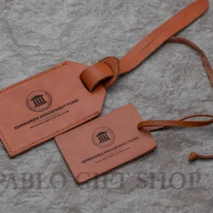 Engraved Leather Tag