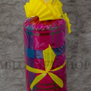 Gift wrapped Maasai Blanket with Light Fleece