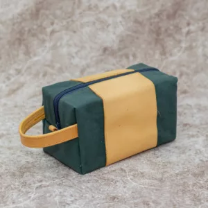 Premium Green Canvas Toiletry Bag- Perfect Travel Companion