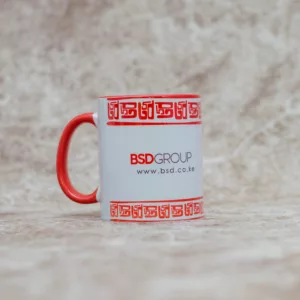 Red two tone corporate mug