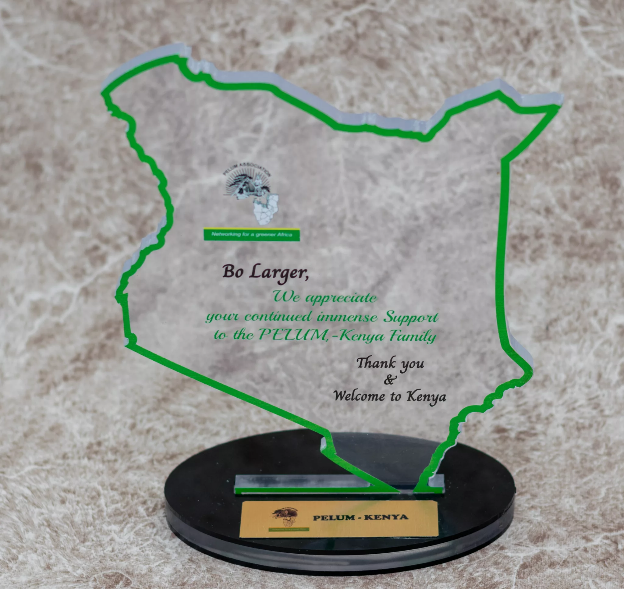 Acrylic Corporate Branded Award Trophy