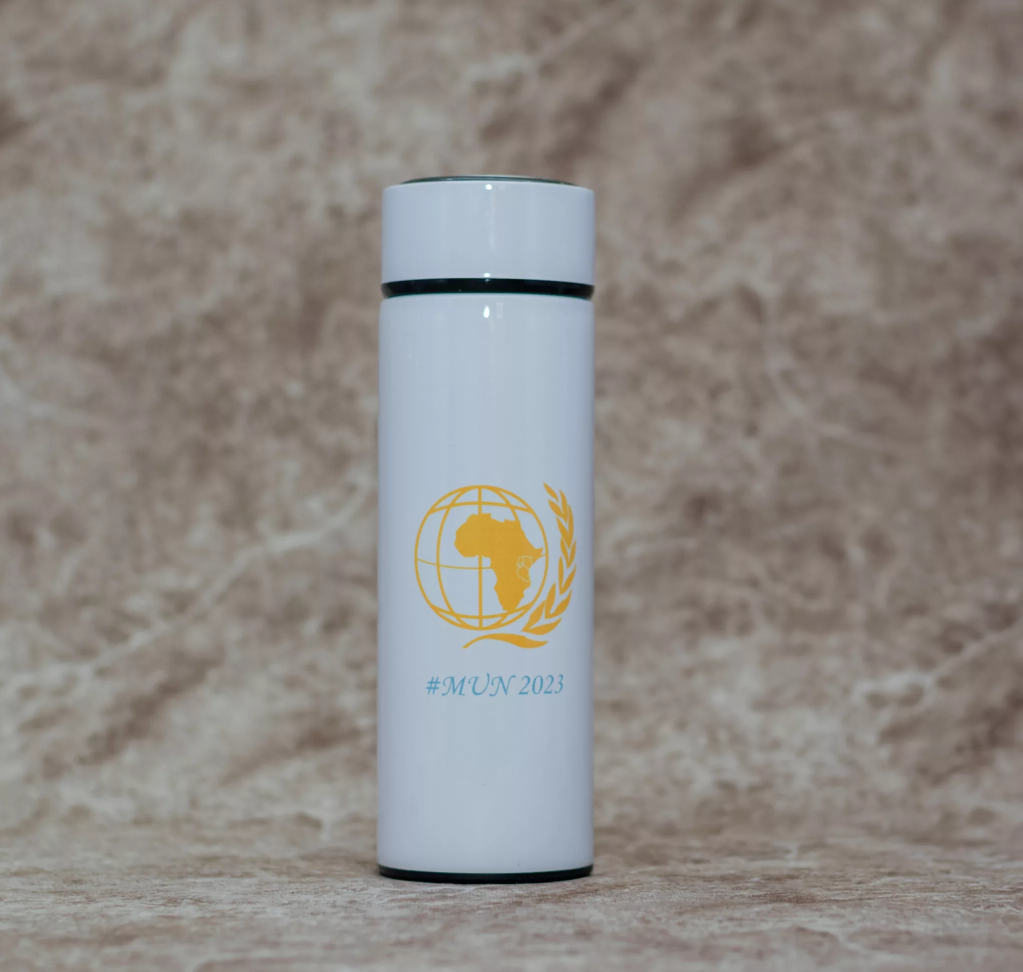 Branded White Thermal Flask