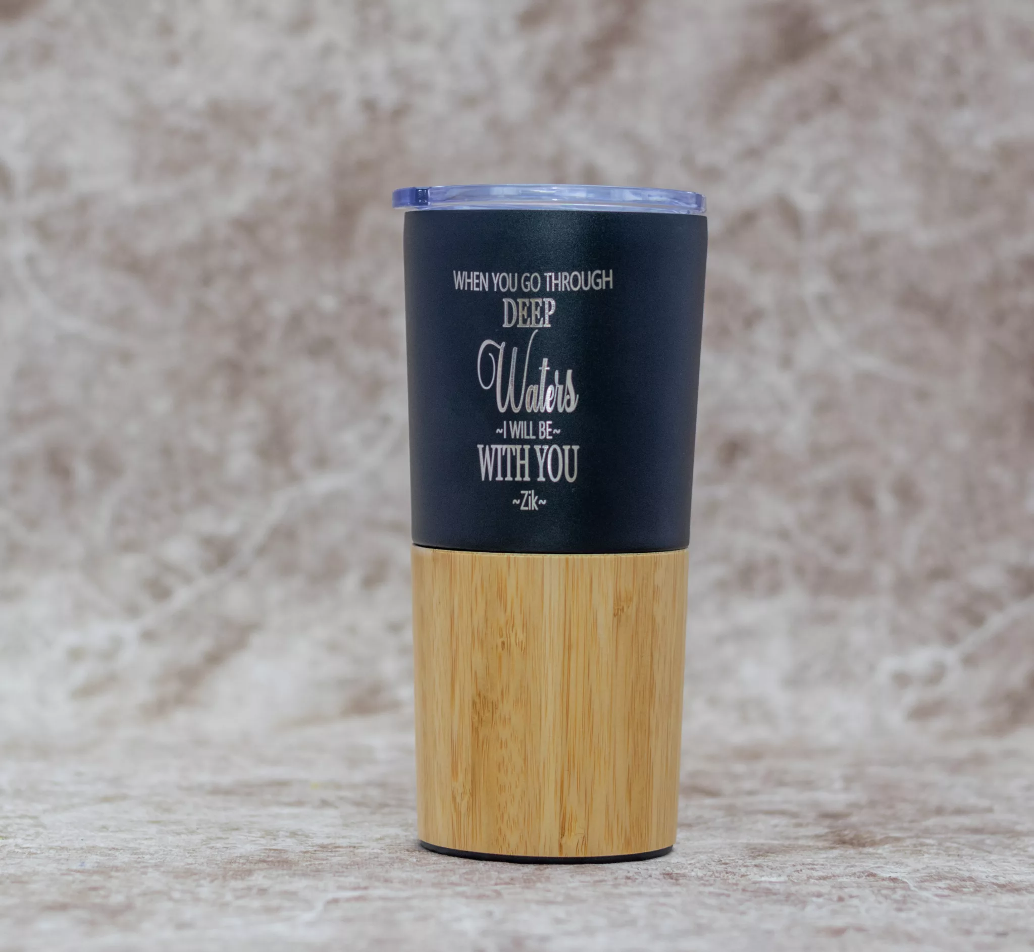 Wooden Branded Thermal mug