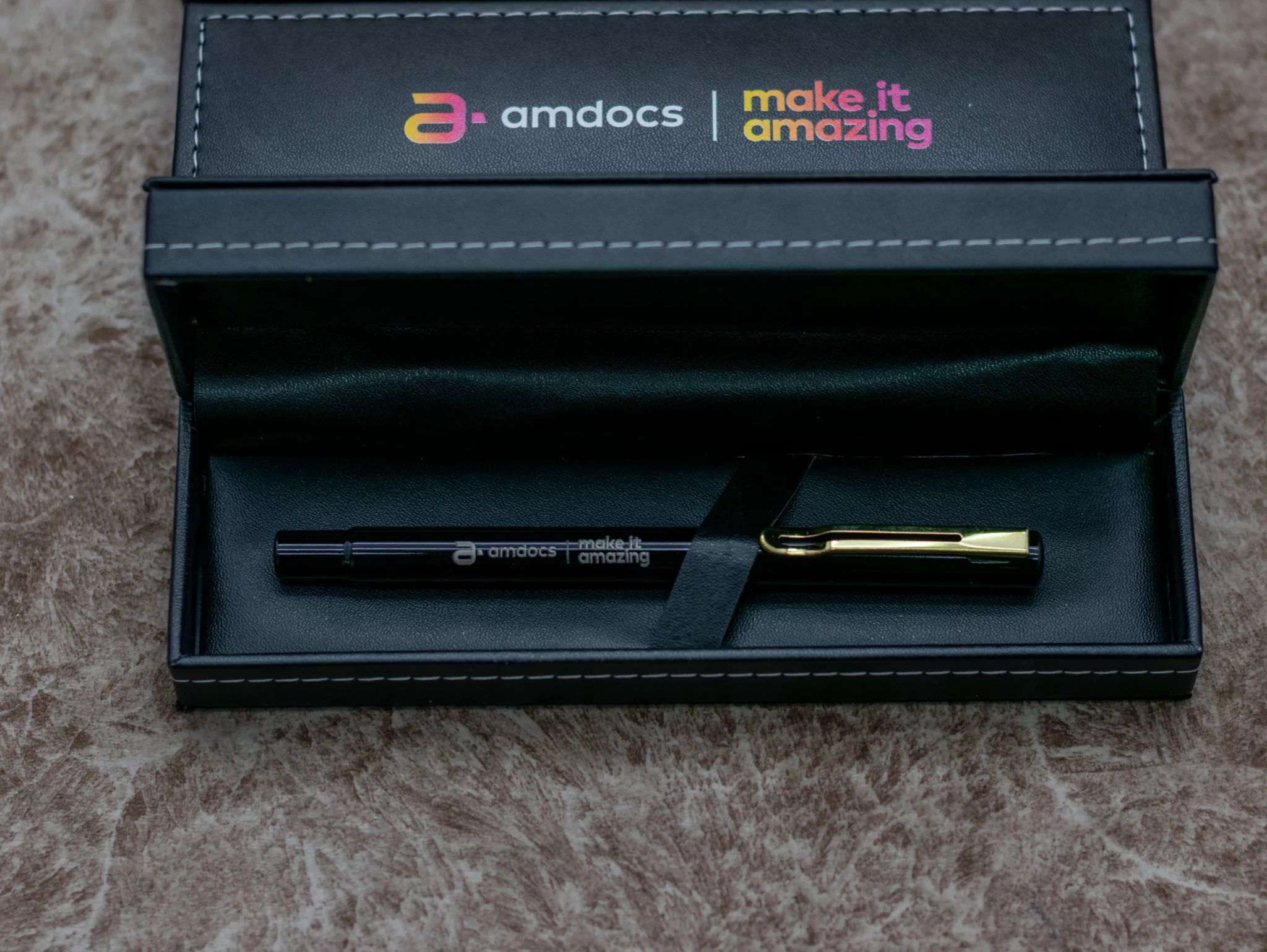 Branded Black Executive Pen and a Case
