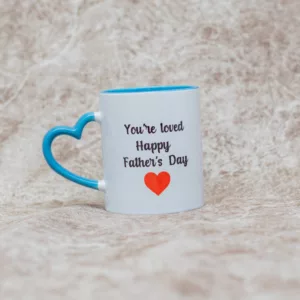 Customizable Blue And White Mug