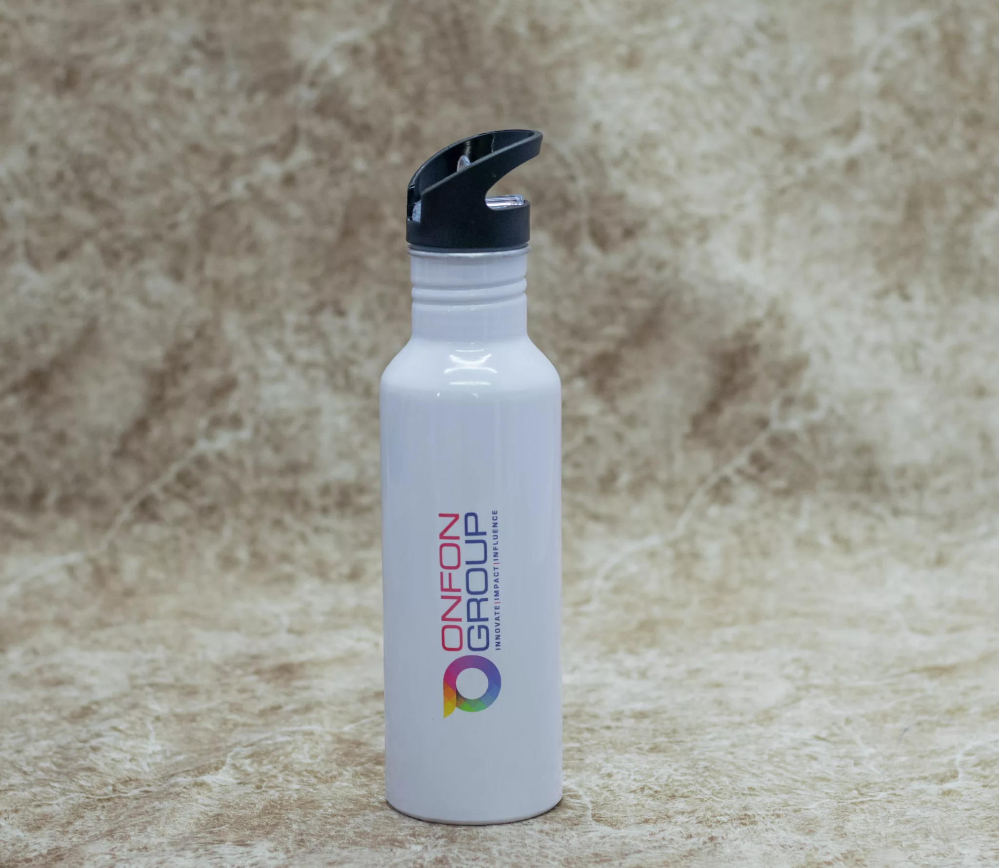 White Branded Water Bottle