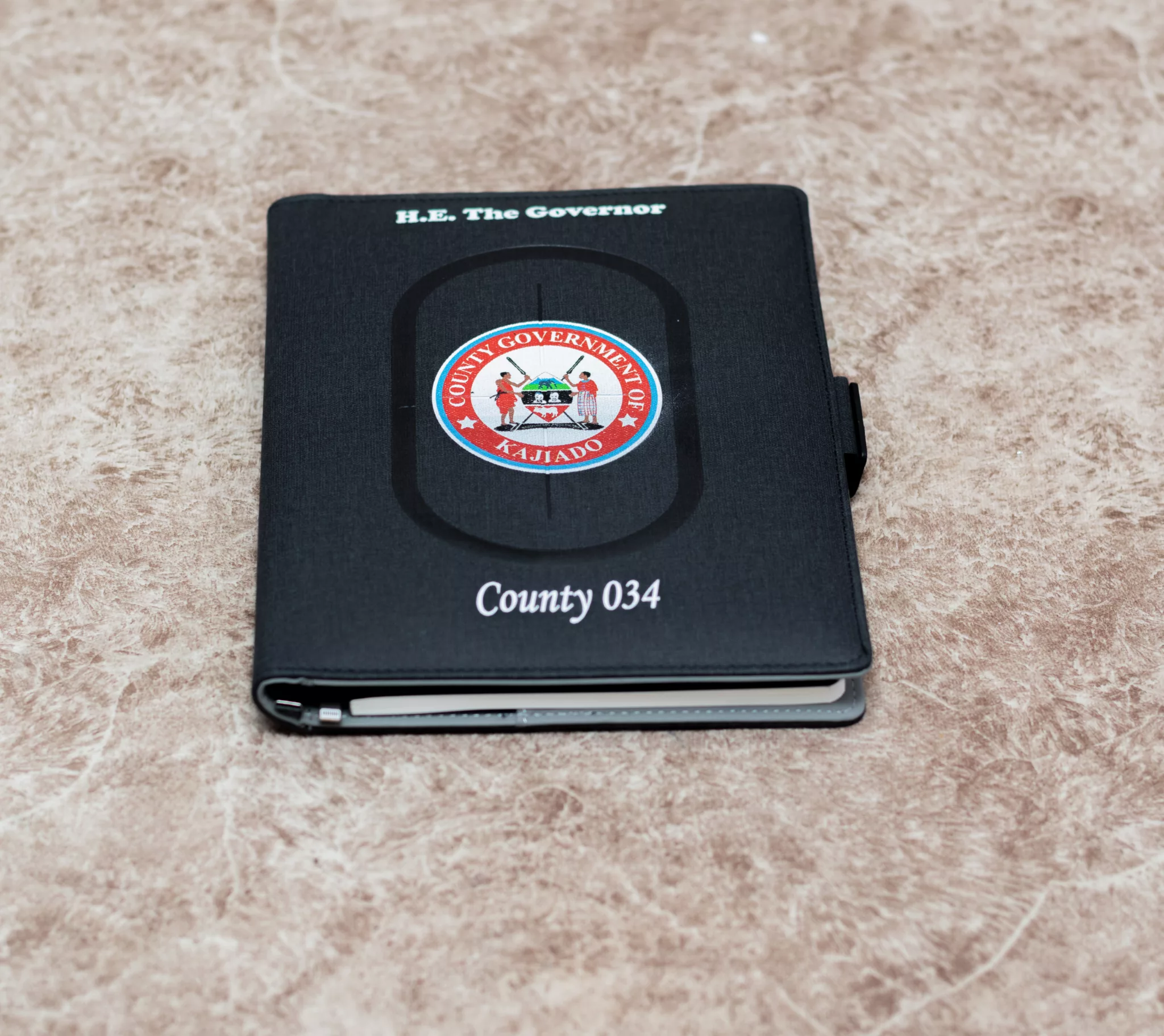 Branded Corporate Black Notebook Portfolio