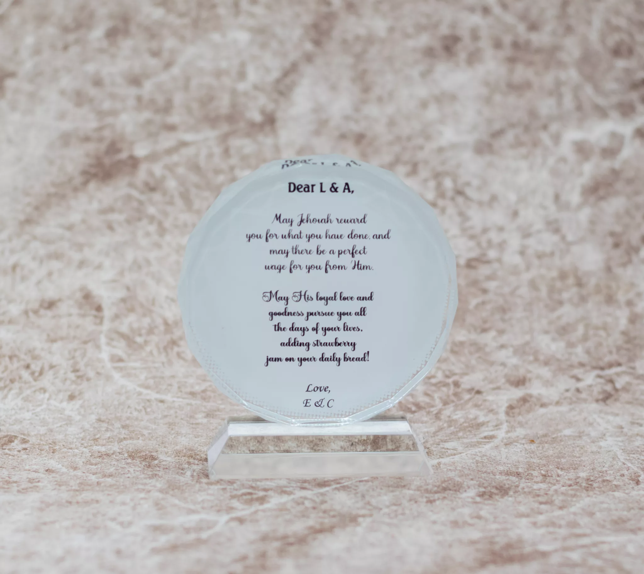 Branded Crystal Plaque