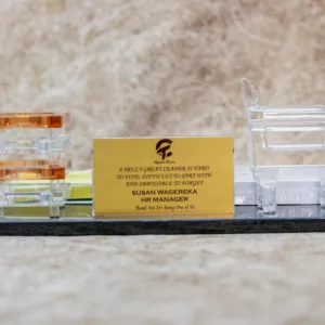 Customizable Glass Desk Organizer