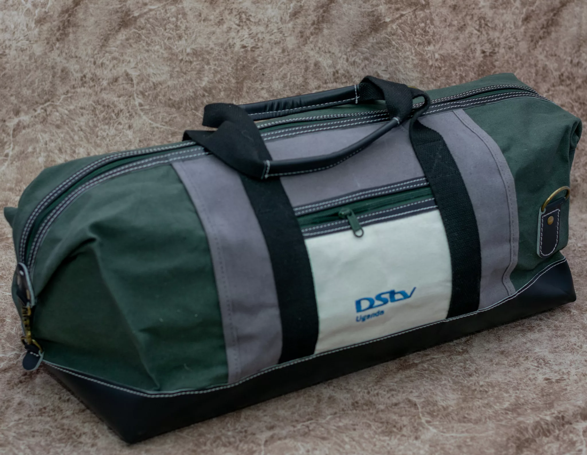 Multicolored Canvas Travel Bag