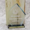 DT Global Branded Crystal Trophy