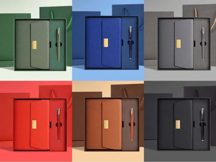 Elegant Matching Notebook and Pen Gift Set