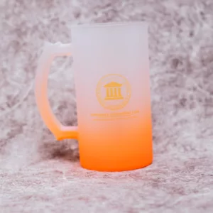 Orange Branded Frost Mug