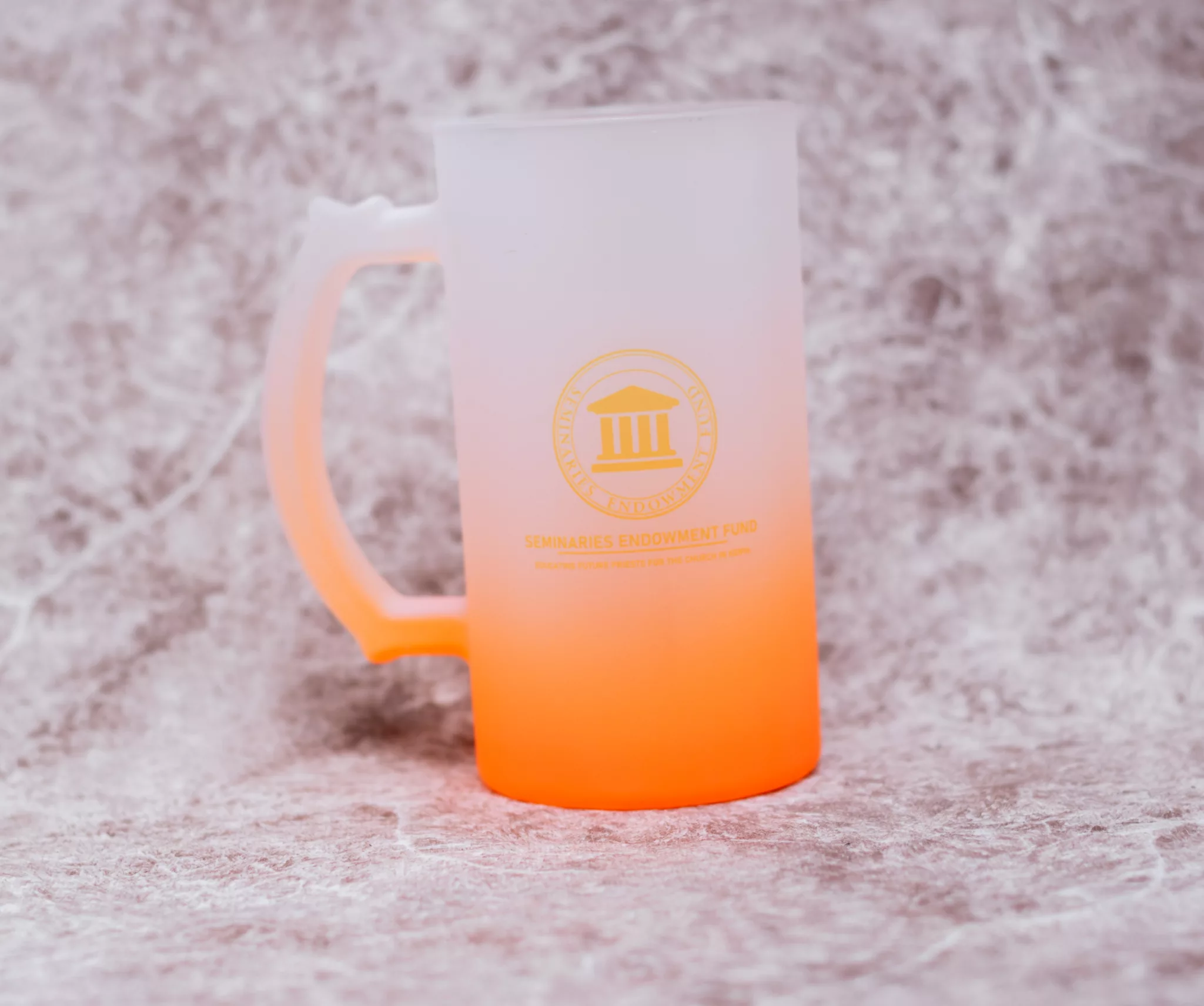 Orange Branded Frost Mug
