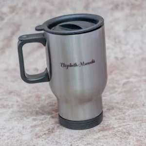 Silver Branded Travel Mug