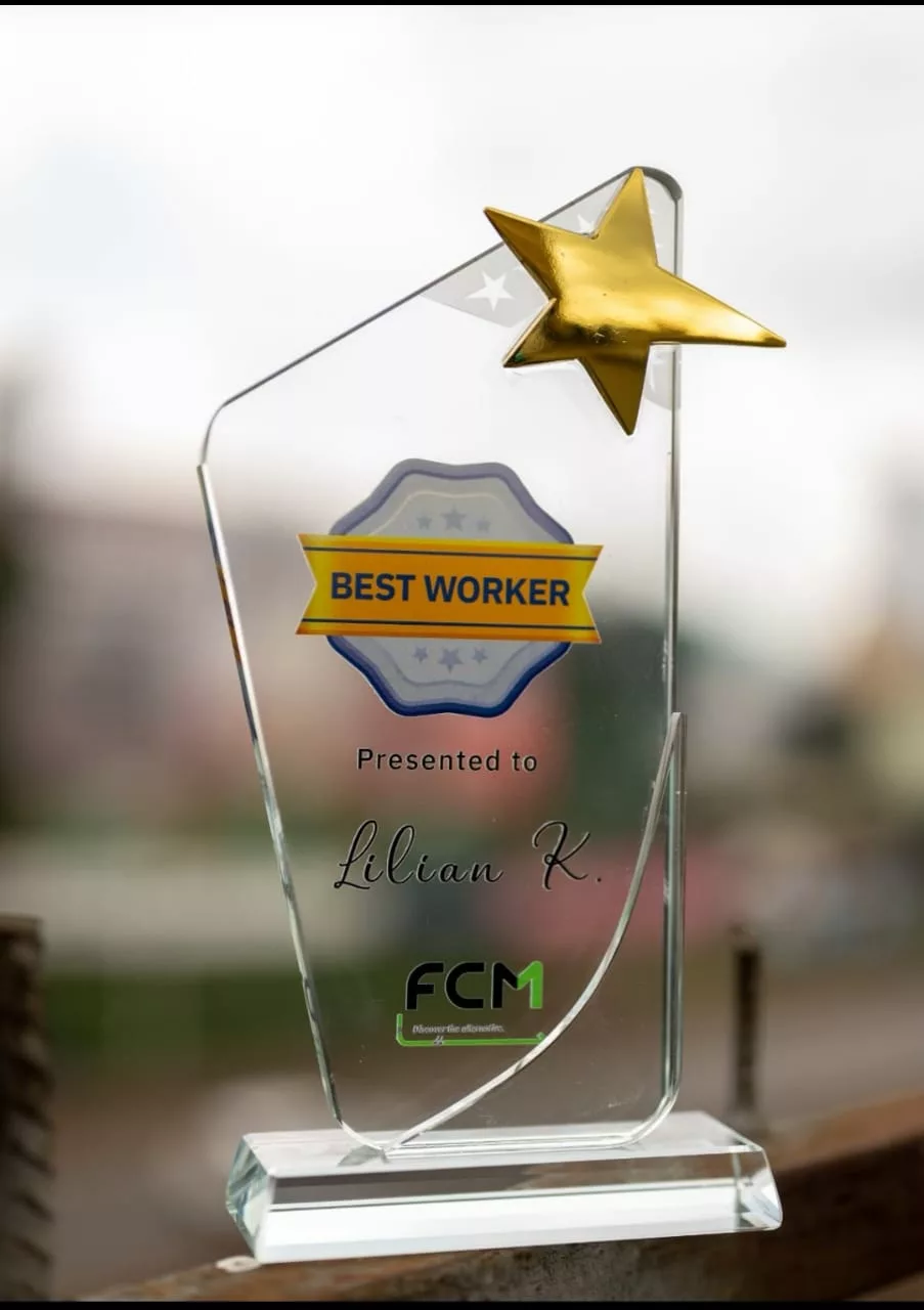 Branded Trophy with a Star