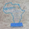 Africa-Shaped Acrylic Award/Trophy Plaque