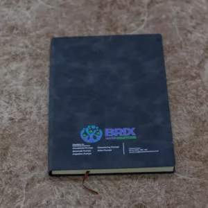 A5 Branded Black Executive Notebook