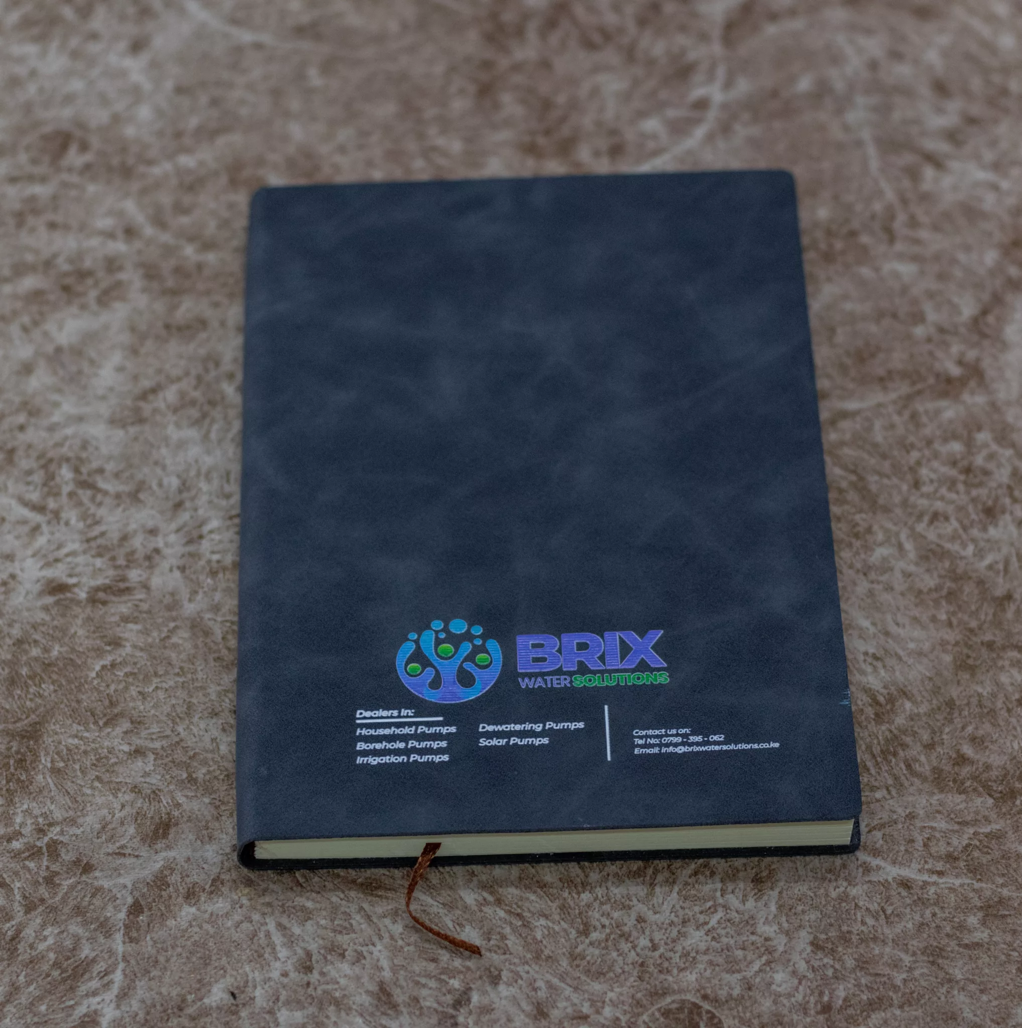 A5 Branded Black Executive Notebook
