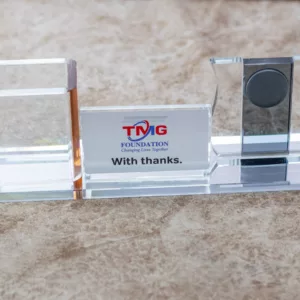 Customized Glass Desk Organizer