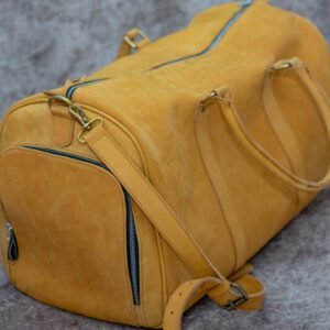 Tan Pure Leather Travel Bag