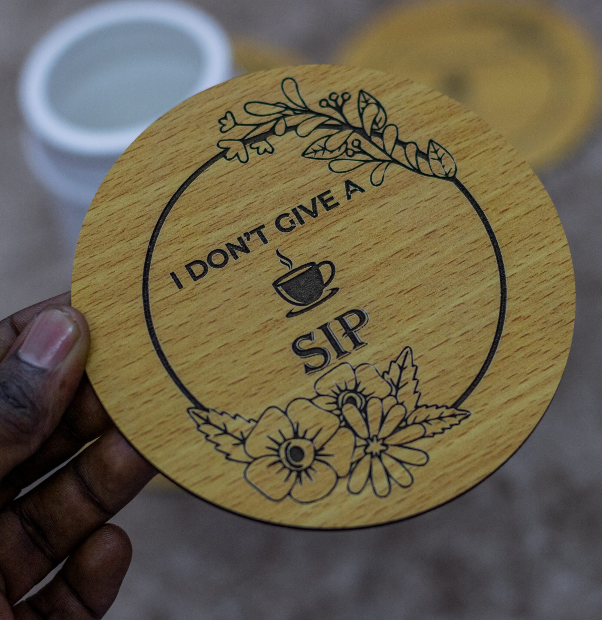 Customize Wooden Coasters- 4 pieces