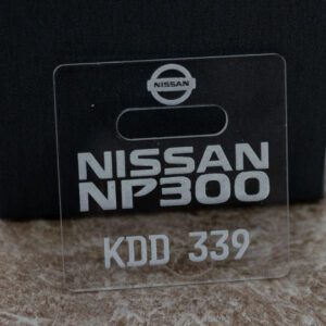 Nissan Car Insurance Pocket Branded With Car Number Plate