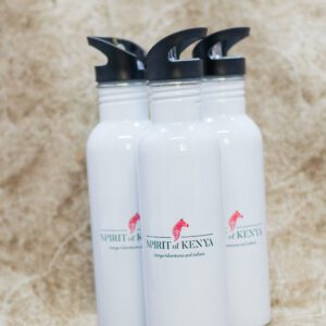 White Water Bottle Branded With Company Logo