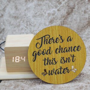 Executive Wooden  Pen Holder And Coaster