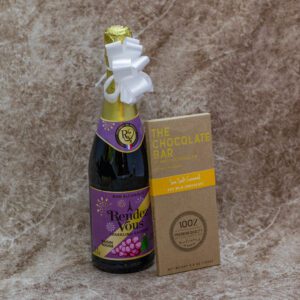 Non Alcoholic Wine And Dark Chocolate Bar