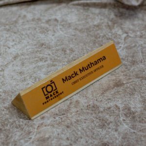 Personalized Wooden Desk Name