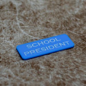School Name Tags with Magnet to Hold