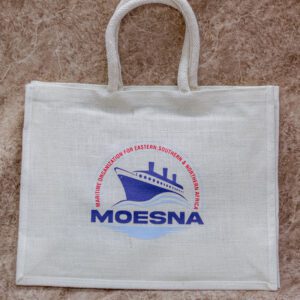 White Customized Jute Bag