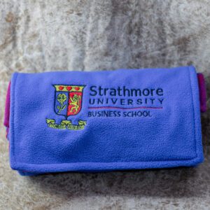 Blue Customized Fleece Maasai Blanket