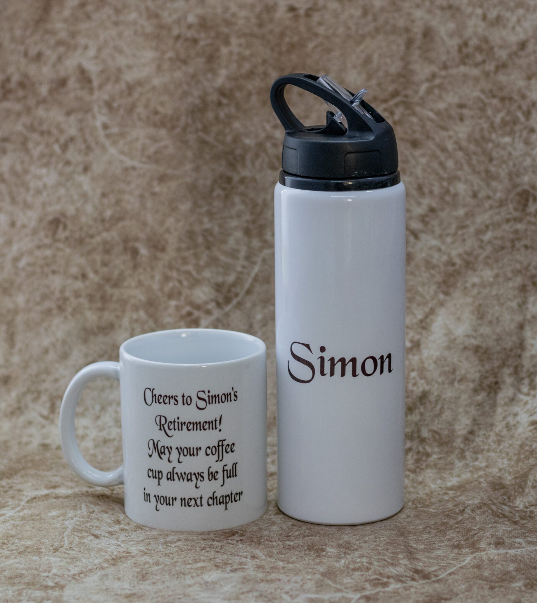 Branded White Mug And Thermal Flask