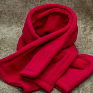 Customizable Red Warm Fleece Scarf