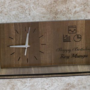 Customized Wooden Table Clock