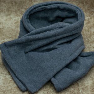 Grey Fleece Neck Warmer Comfy Scarf