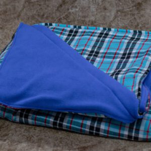Mambo Blue Maasai Fleece Blanket