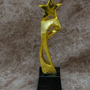 Star Trophy with Crystal Base